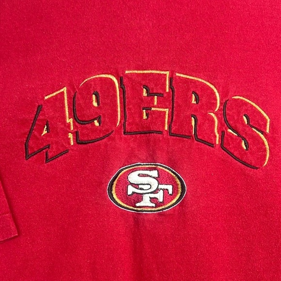 Vintage 90s San Francisco 49ers Men’s XXL Single Stitch T Shirt Embroidered Logo - Picture 1 of 10